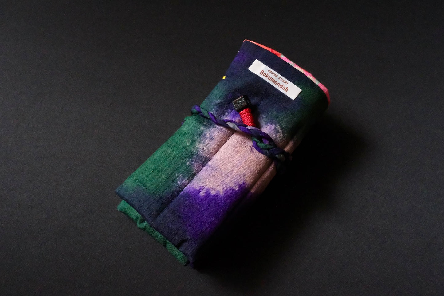 Kimono Pen Roll (7‑Slot) – Shibori-Dyed