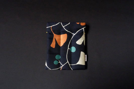 Kimono Pen Sleeve (3‑Slot) - Ginkgo leaves