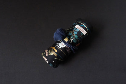 Kimono Pen Roll (8‑Slot) with Flap – Meadow Rabbits