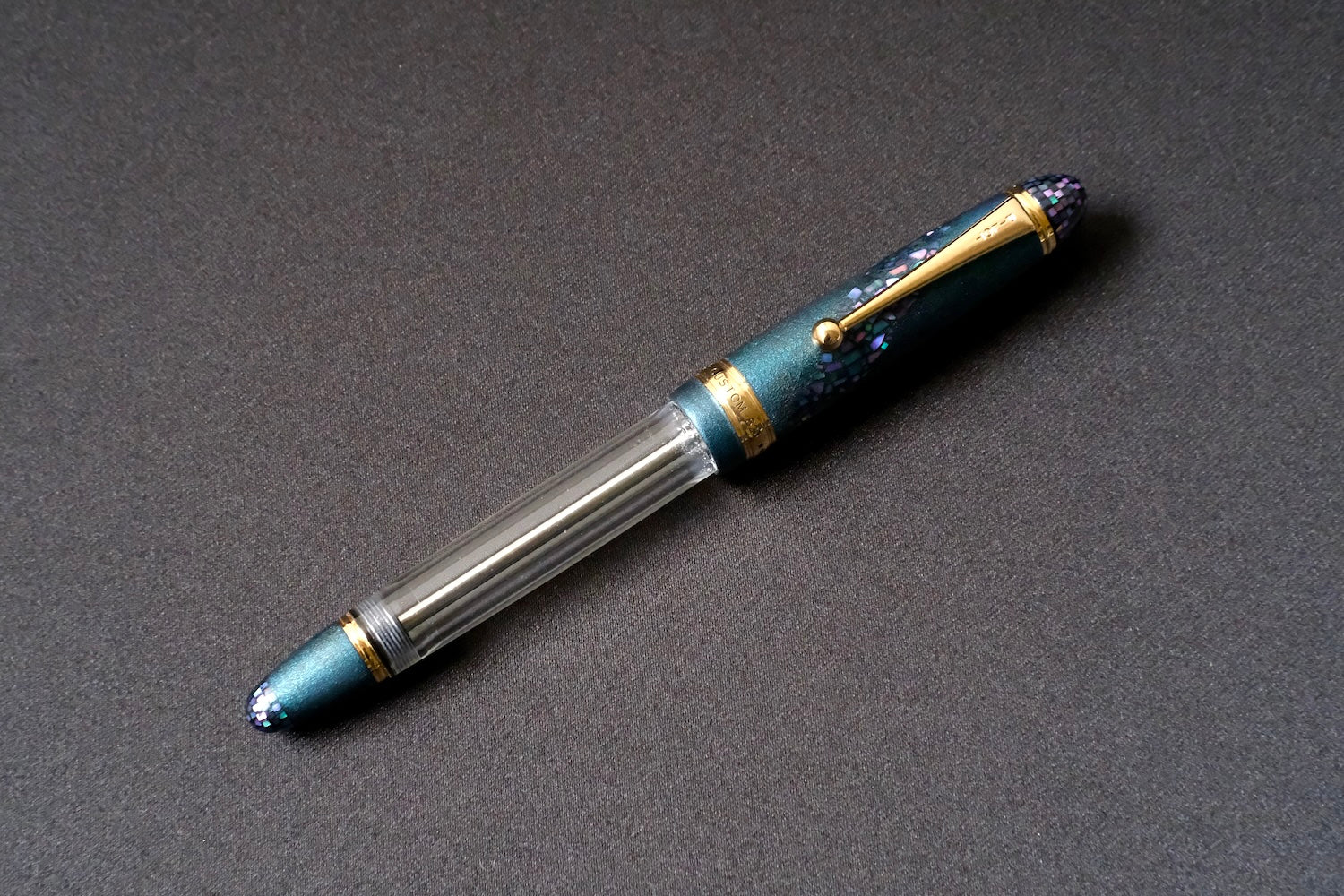 鉛筆ホルダークリテリウムBLANZY CONTE GILBERT 2520✨最終 Galaxy Swirl Raden on Metallic Blue-Charcoal-Pilot Custom 823