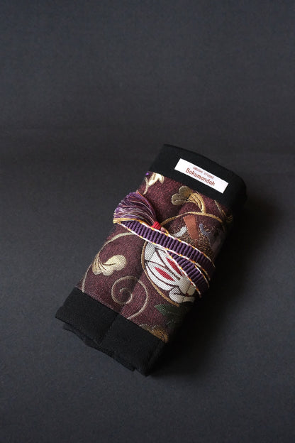 Kimono Pen Roll (7‑Slot) – Moon Rabbit