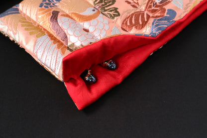 Kimono Pen Roll (7‑Slot) – Birds