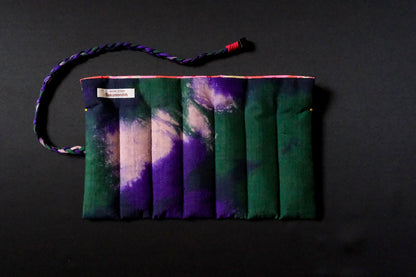Kimono Pen Roll (7‑Slot) – Shibori-Dyed