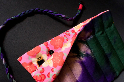 Kimono Pen Roll (7‑Slot) – Shibori-Dyed