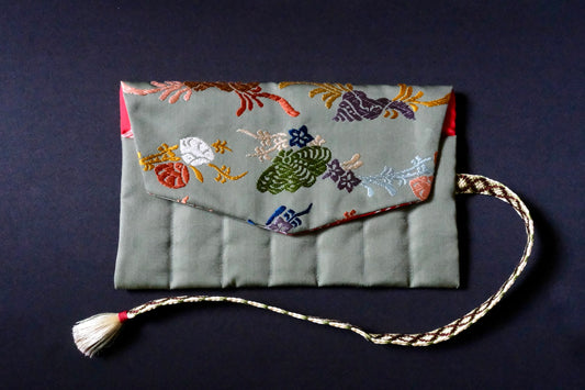 Kimono Pen Roll (7‑Slot) with Flap – Shells