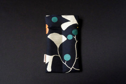 Kimono Pen Sleeve (2‑Slot) - Ginkgo leaves