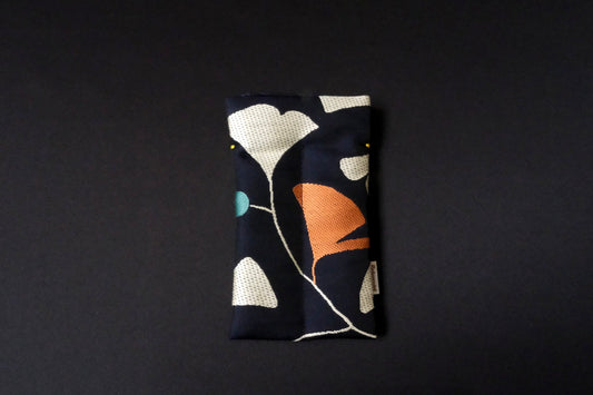 Kimono Pen Sleeve (2‑Slot) - Ginkgo leaves