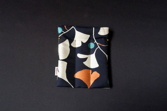 Kimono Pen Sleeve (3‑Slot) - Ginkgo leaves