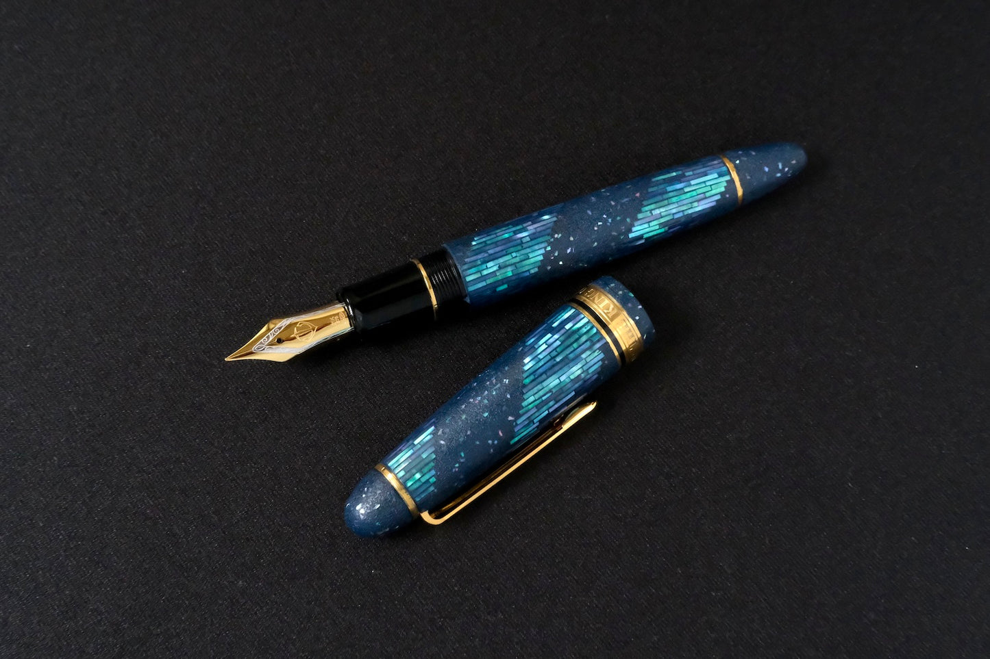 Raden Line Spiral on Indigo Ishime – Sailor 1911 KOP
