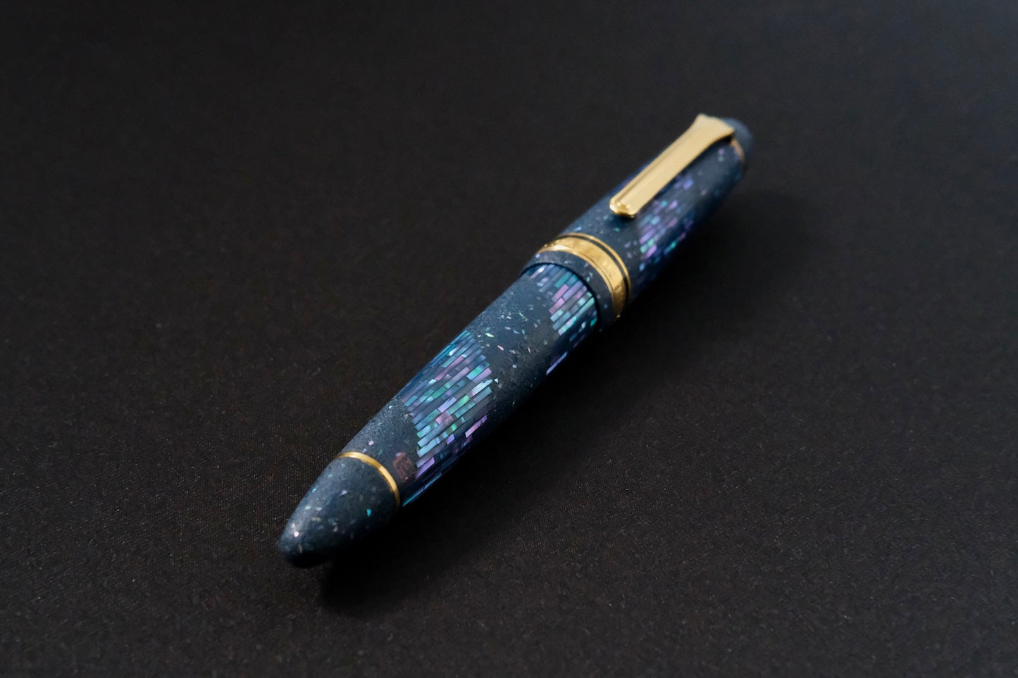 Raden Line Spiral on Indigo Ishime – Sailor 1911 KOP