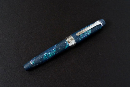 Raden Line Spiral on Indigo Ishime – Sailor Professional Gear KOP