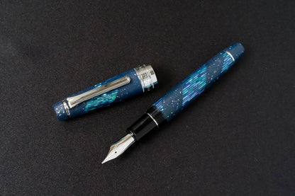 Raden Line Spiral on Indigo Ishime – Sailor Professional Gear KOP