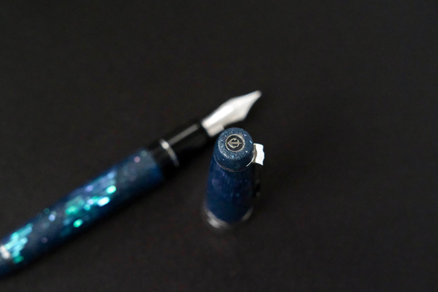 Raden Line Spiral on Indigo Ishime – Sailor Professional Gear KOP