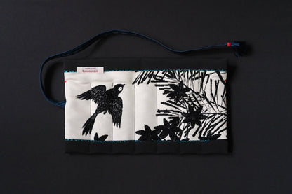 Kimono Pen Roll (7-Slot) – Swallow and Maple Leaves