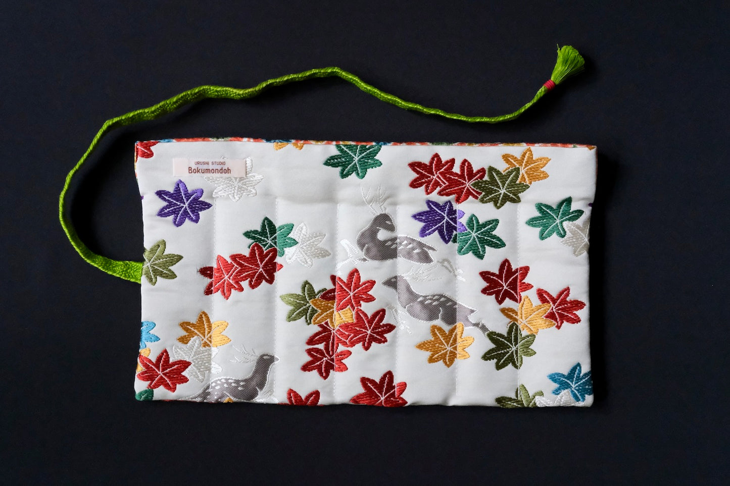 Kimono Pen Roll (7-Slot) – Deer and Maple Leaves
