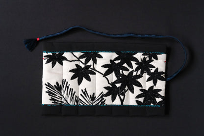 Kimono Pen Roll (7-Slot) – Swallow and Maple Leaves