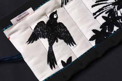 Kimono Pen Roll (7-Slot) – Swallow and Maple Leaves
