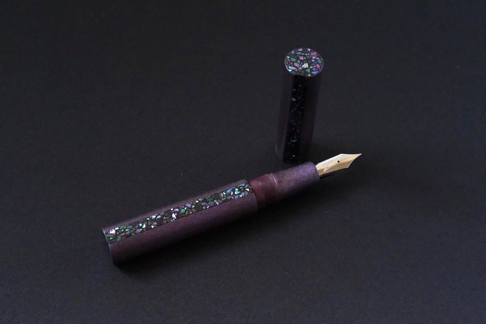 Muted Purple Ishime-nuri with Raden – Newton Pens Shinobi Large