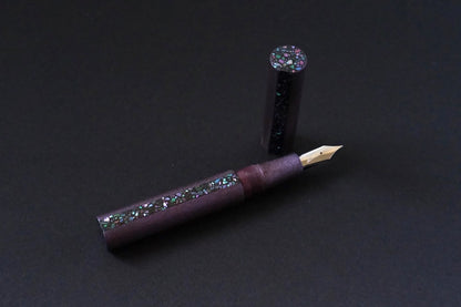 Muted Purple Ishime-nuri with Raden – Newton Pens Shinobi Large