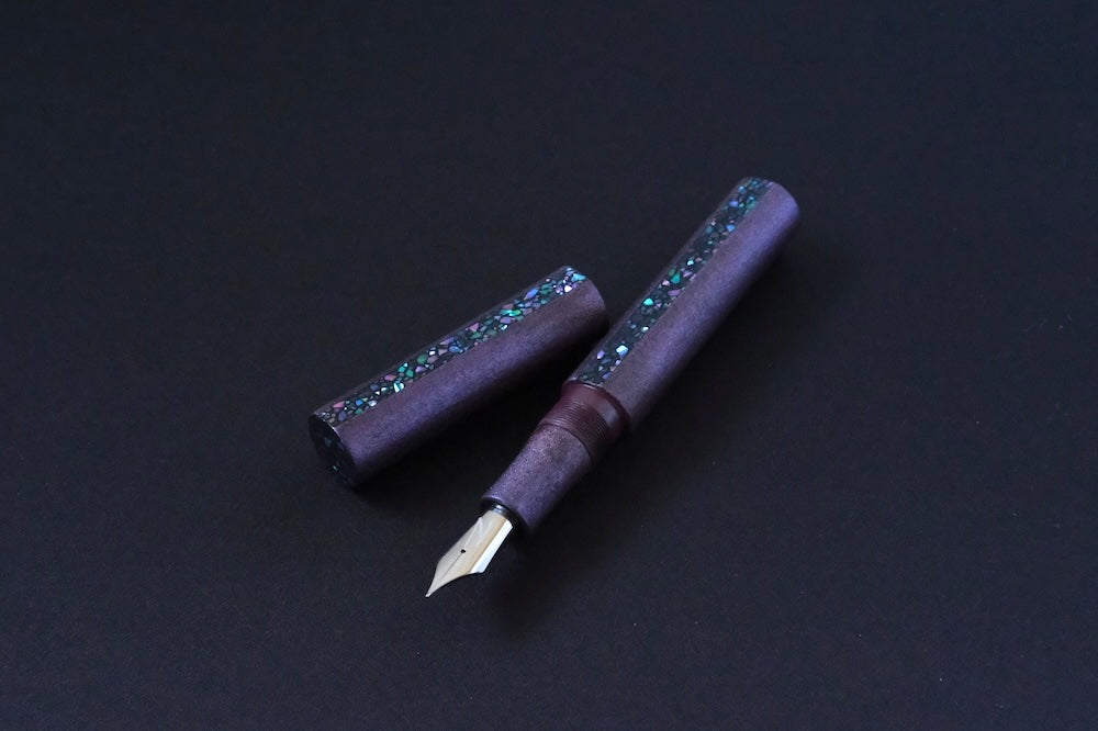 Muted Purple Ishime-nuri with Raden – Newton Pens Shinobi Large