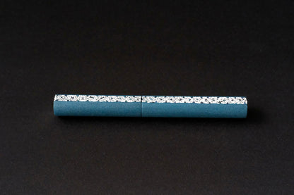 Teal blue Ishime-nuri with Rankaku on Newton Pens-Shinobi