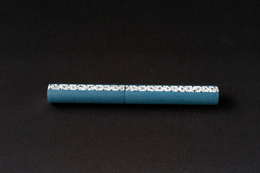 Teal blue Ishime-nuri with Rankaku on Newton Pens-Shinobi
